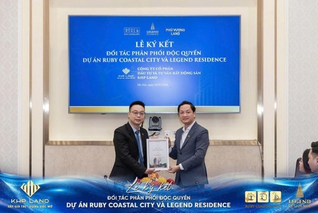 KHP LAND chính thức trở thành đối tác phân phối độc quyền hai dự án Ruby Coastal City và Legend Residence