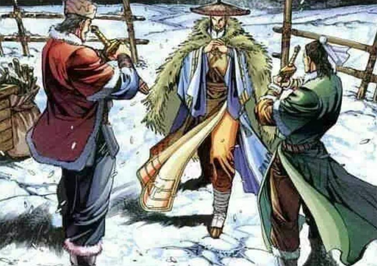 Nhờ chiêu Hồi Mã Thương, đạo sĩ Khưu Xứ Cơ trở thành bạn bè với hai anh em Dương Thiết Tâm (cha của Dương Khang) và Quách Khiếu Thiên (cha của Quách Tĩnh), mở màn cho bộ truyện Anh Hùng Xạ Điêu