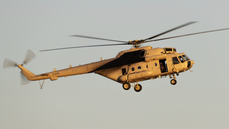 Vào ngày 31/1/2026, chiếc trực thăng Mi-171E có số seri 14-0184 trở về sau một chuyến bay nội địa gần thành phố Phoenix, bang Arizona, Mỹ.