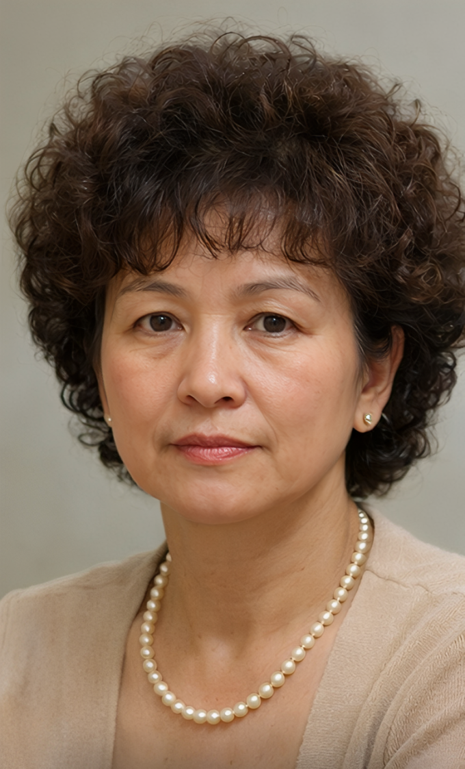 Đặc điểm nhận diện là lọn xoăn rất chặt, tóc xù và phồng từ sát chân tóc. Khi nhìn trực diện, phần tóc phía trên đầu nở nhiều hơn hai bên má. Kiểu này khiến da trông xỉn, gương mặt nặng và dễ tạo cảm giác già hơn tuổi thật.