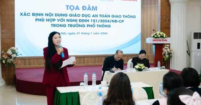 Honda Việt Nam đồng hành Bộ GD&ĐT xây dựng tài liệu giáo dục an toàn giao thông