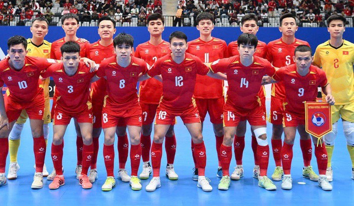Futsal Việt Nam bị phạt 2.000 USD vì làm hư hại phòng thay đồ (Ảnh: AFC)