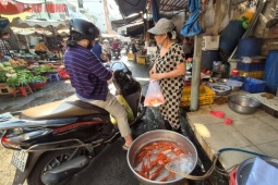 Chợ Tết ngày 23 tháng Chạp: Bất ngờ với giá cá chép
