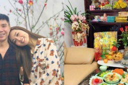 Bà xã NSND Công Lý dọn mâm cúng ông Táo cực đẹp mắt, cầu mong bình an cho gia đình