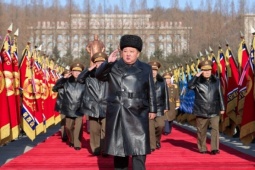 Hình ảnh ông Kim Jong-un thăm Bộ Quốc phòng Triều Tiên