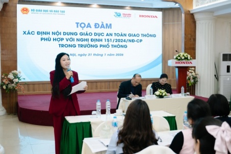 Honda Việt Nam đồng hành Bộ GD&ĐT xây dựng tài liệu giáo dục an toàn giao thông