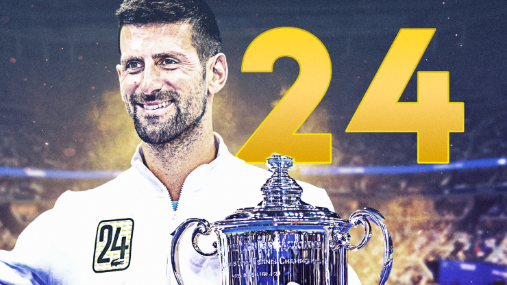 Djokovic đang sở hữu 24 danh hiệu lớn, và anh hướng tới Grand Slam thứ 25