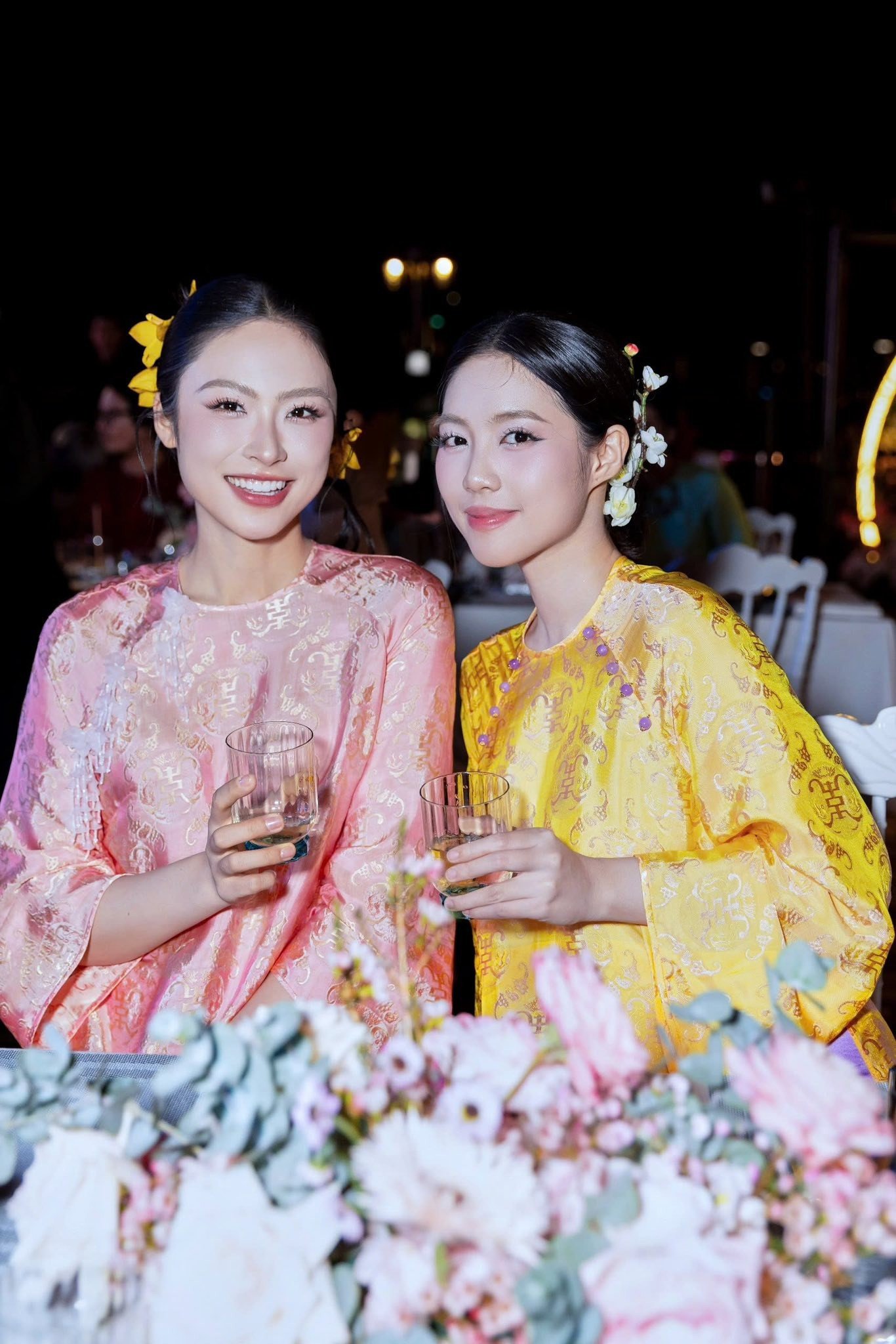 Top 3 Hoa hậu Việt Nam 2024 thướt tha cùng áo dài đón Tết Bính Ngọ 2026 - 8