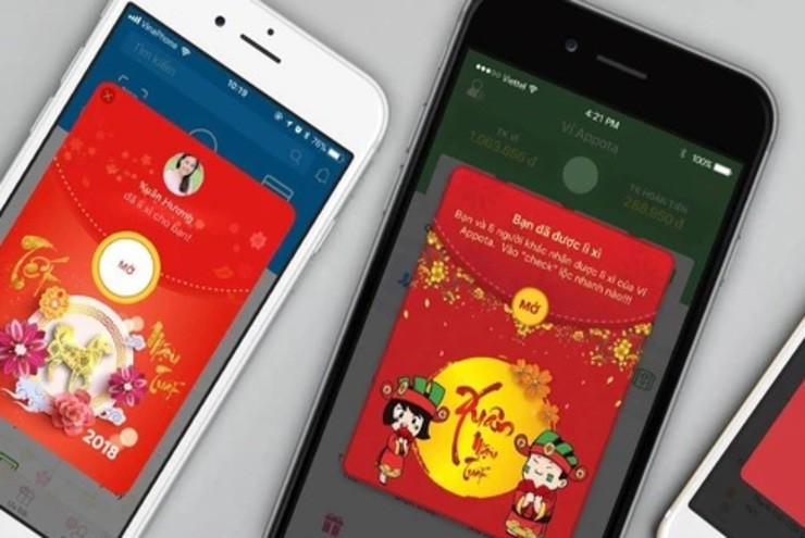 Lì xì online dần phổ biến