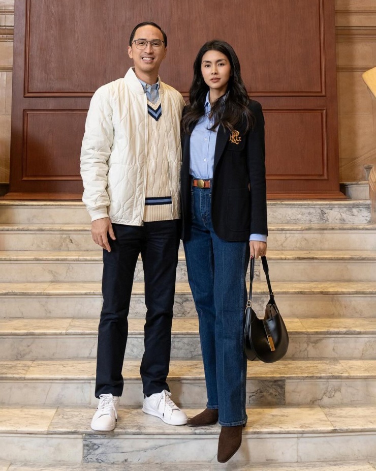 Tăng Thanh Hà - Louis Nguyễn cùng lên đồ kiểu 'old money' với những trang phục thanh lịch của Ralph Lauren.