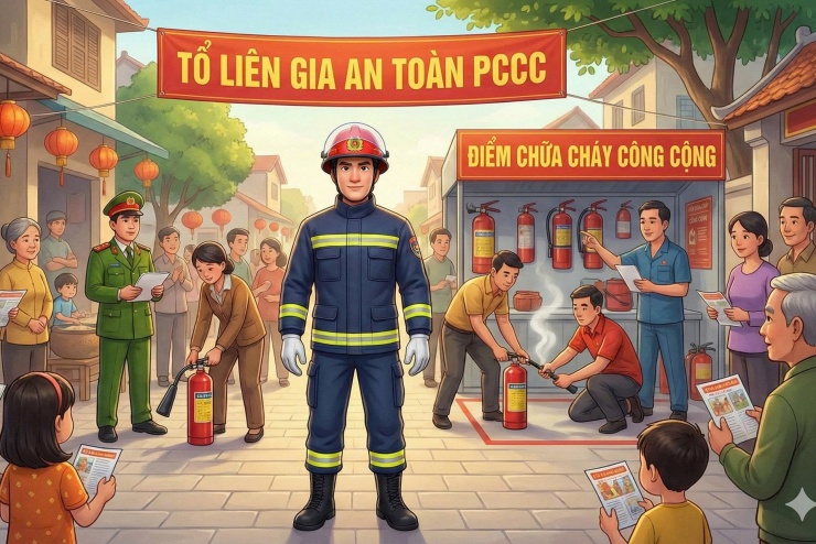 Hình ảnh AI do Phòng Cảnh sát PCCC&amp;CNCH Công an Hà Nội tạo để đổi mới phương thứctuyên truyền về công tác PCCC. Ảnh: Chụp màn hình