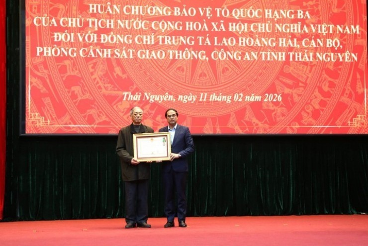 Truy tặng Huân chương Bảo vệ Tổ quốc cho Trung tá CSGT hy sinh ở Thái Nguyên