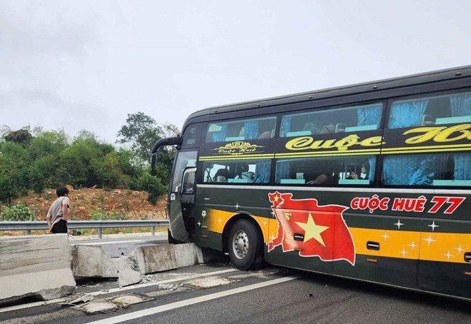 Hiện trường vụ tai nạn.