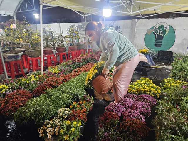 Các chậu hoa phân khúc trên dưới 100.000 đồng được khách mua mạnh