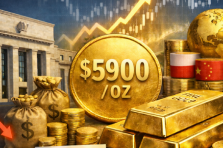 Giá vàng thế giới vững mốc 5.000 USD, UBS dự báo có thể đạt 5.900 USD vào cuối năm