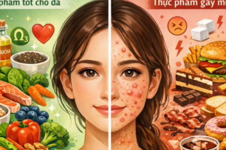 Ăn gì để da sạch mụn, mịn màng?