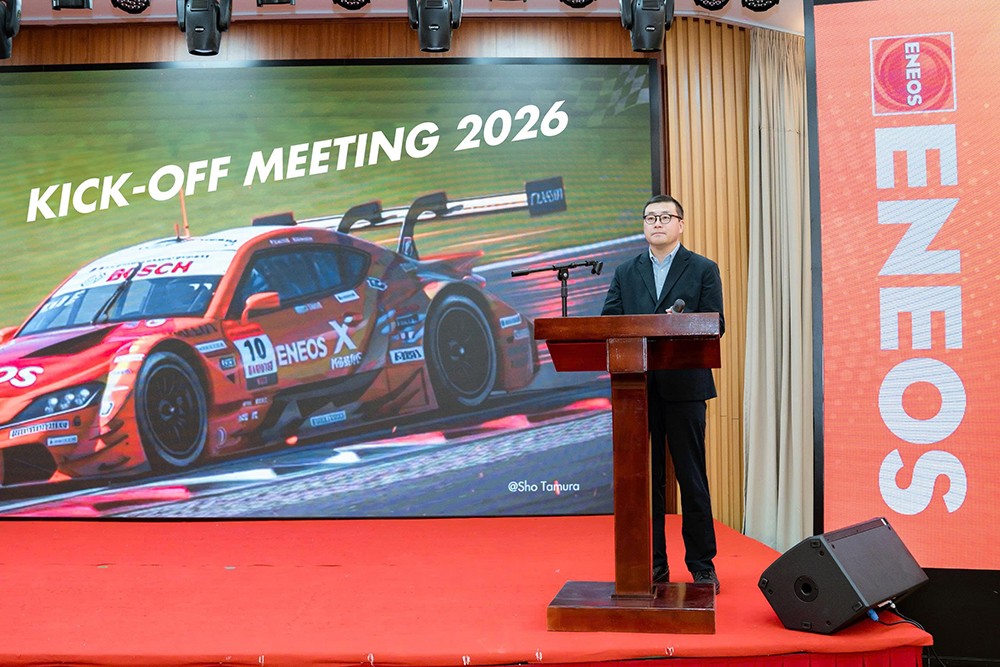 Ông Hosoki Eiichi – Tổng giám đốc Công ty JX Nippon Oil &amp; Energy Việt Nam phát biểu tại Hội nghị khách hàng (Tháng 1/2026)