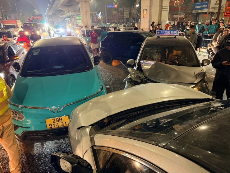 Hiện trường vụ tai nạn.