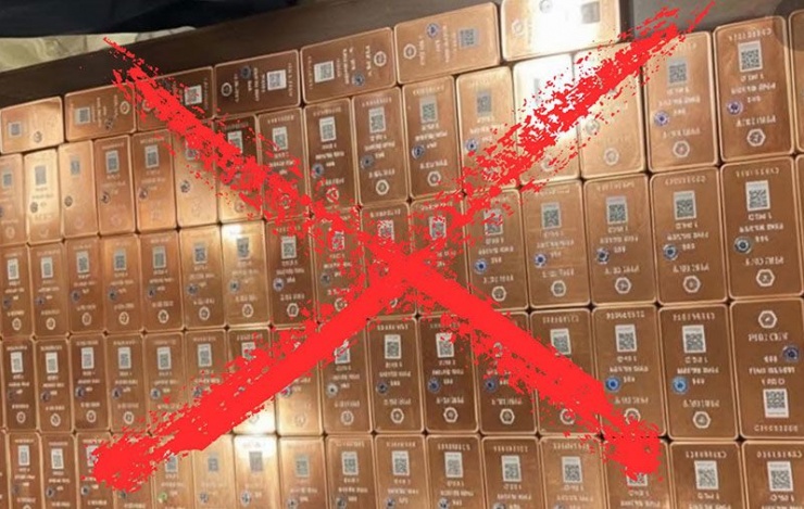 Hình ảnh đồng thỏi chỉnh sửa từ sản phẩm Bạc Phú Quý để kêu gọi đầu tư mua đồng trên các hội nhóm.