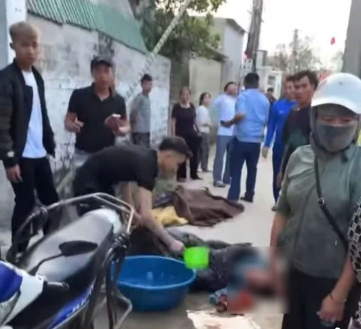 Hiện trường nơi xảy ra sự việc.