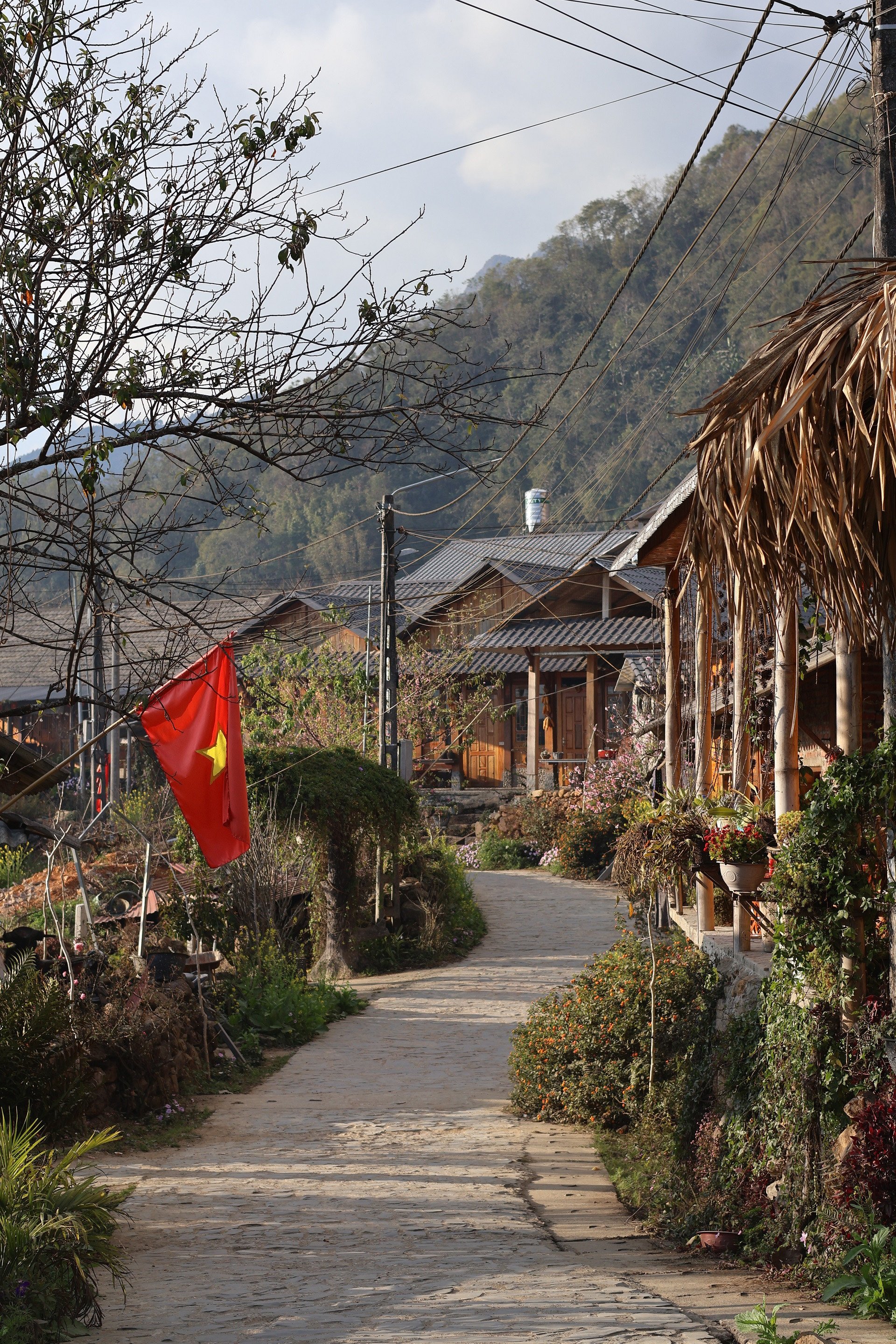 Vẻ đẹp bình yên, đậm nét truyền thống của Sì Thâu Chải. Ảnh: Lê Thu Thảo