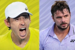 Tennis đỉnh cao thế giới: Fritz - Tiafoe cẩn thận thua đau, De Minaur đấu "Người thép" Wawrinka