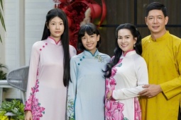 Vợ Bình Minh mang giày 10 cm vẫn 'lép vế' chiều cao bên chồng con