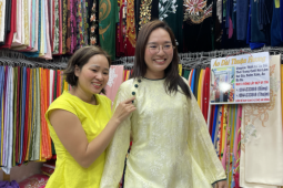 Dịch vụ may áo dài siêu tốc hút khách ngày cận Tết