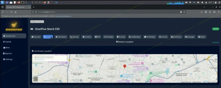 Theo dõi nạn nhân trong thời gian thực.