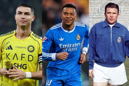 Mbappe ghi 82 bàn sau 90 trận cho Real, theo gót huyền thoại Ronaldo và Puskas