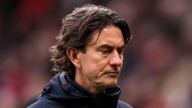 Tottenham vừa sa thải&nbsp;Thomas Frank sau khi rơi xuống hạng 16 Ngoại hạng Anh