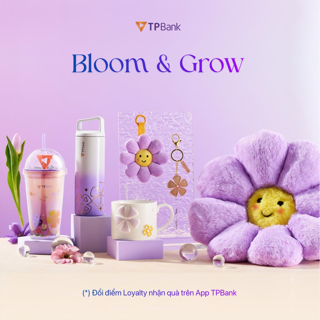 Bộ sưu tập quà “Bloom &amp; Grow” đang được các bạn trẻ săn đón nhiệt tình trên App TPBank.