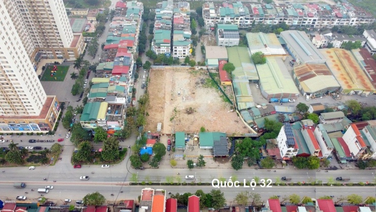 Khu nhà ở xã hội Tân Lập tại xã Ô Diên (thuộc huyện Đan Phượng cũ) nằm trên Quốc lộ 32, có giá tạm tính 29 triệu đồng/m2.