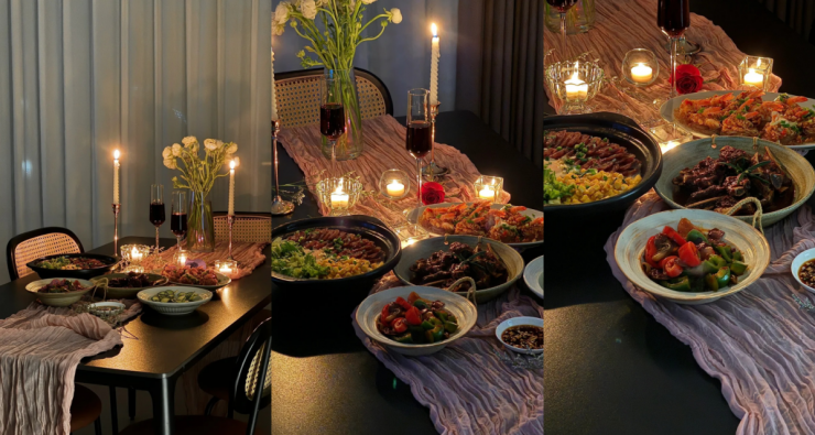 Biến bàn ăn tại gia thành 'nhà hàng' riêng tư dịp Valentine - 9