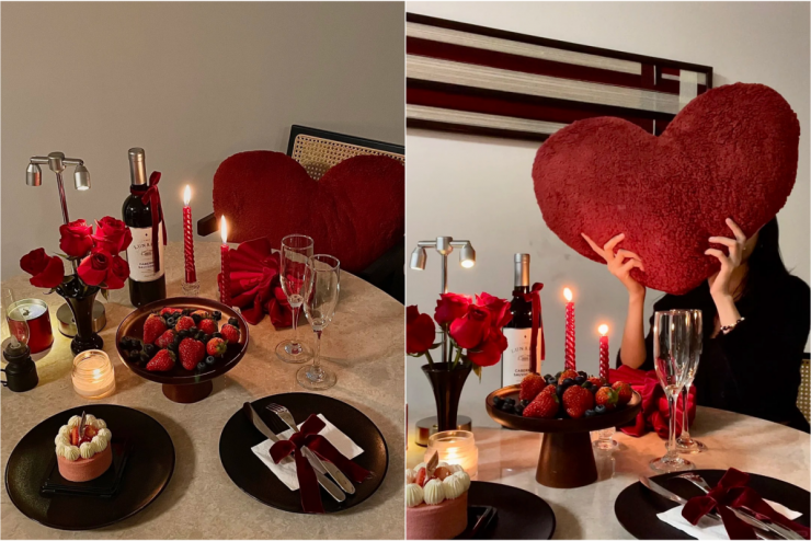 Biến bàn ăn tại gia thành 'nhà hàng' riêng tư dịp Valentine - 11