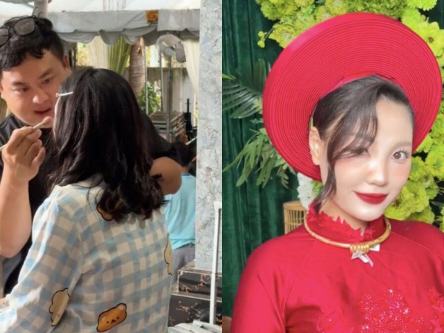 Cô dâu bị ong đốt sưng mắt vẫn xinh đẹp dưới sự 'phù phép' của thợ trang điểm