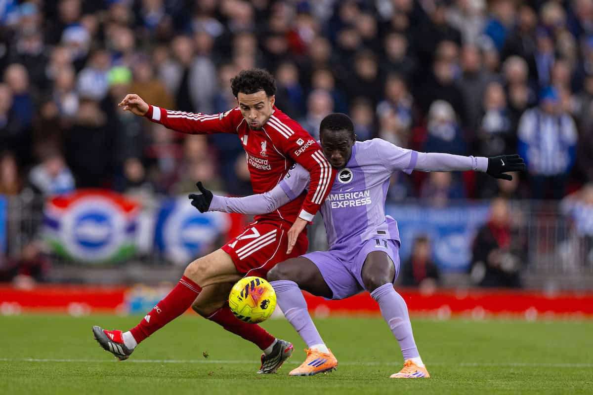 Liverpool không thua trước Brighton tại Anfield trong 5 năm qua