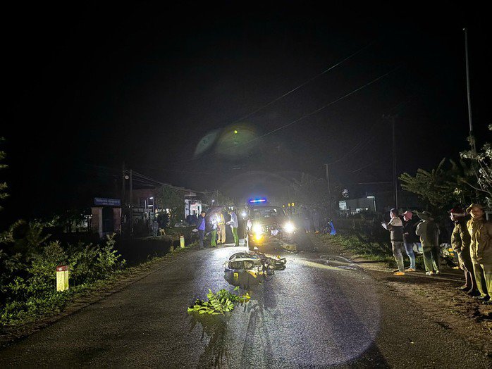 Hiện trường vụ tai nạn giao thông do&nbsp;Vũ gây ra