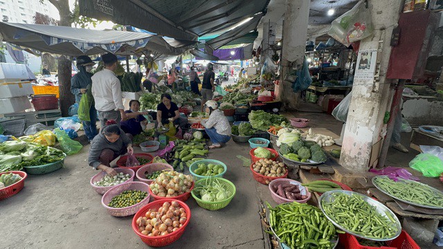 Rau củ tại chợ Bình Khánh