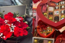 Valentine cận Tết: Hoa tươi, quà bán chậm, khách có xu hướng đặt sớm, mua online