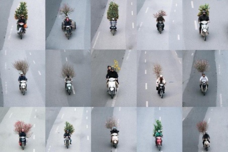 Bộ ảnh “Chở Tết về nhà” chụp trong một buổi chiều gây bão mạng