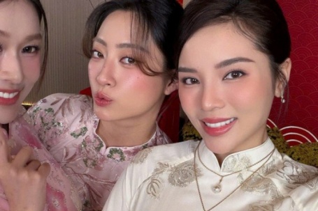 Lương Thùy Linh cùng dàn Hoa hậu xúng xính áo dài, khoe sắc vóc rạng rỡ những ngày cận Tết