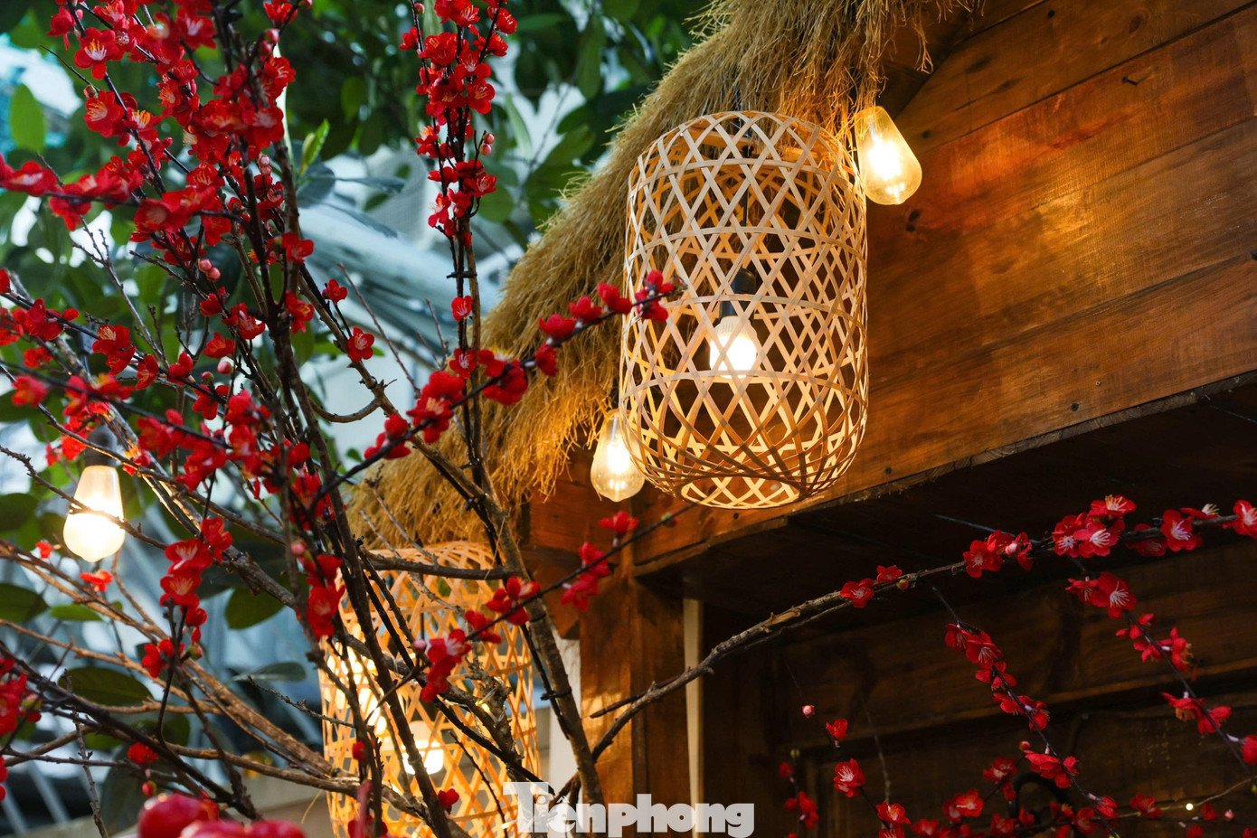 Giới trẻ Thủ đô check-in quán cà phê như ‘phim trường Tết’ - 4