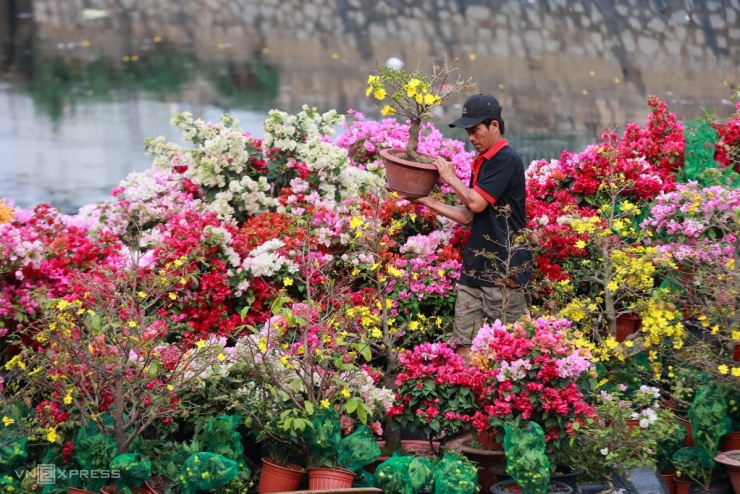 Chợ hoa trên bến dưới thuyền tấp nập ngày cận Tết - 9