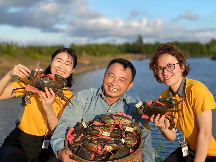 Giá cua Cà Mau tăng cao trong những ngày cận Tết đã mang lại sự phấn khởi cho rất nhiều hộ nuôi