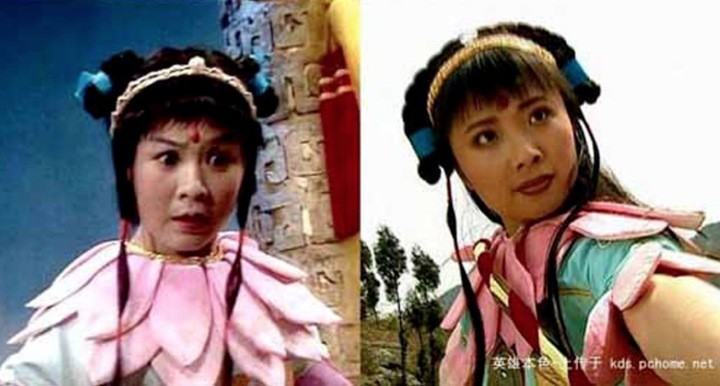 Tạo hình Na Tra của Ngải Kim Mai trong "Tây du ký" 1986.