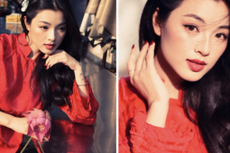 Vợ sắp cưới của nhạc trưởng Dustin Tiêu diện áo dài đỏ gây thương nhớ