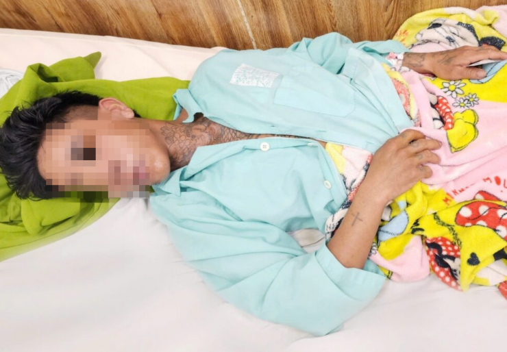 Nam bệnh nhân sau can thiệp. Ảnh: BVCC.