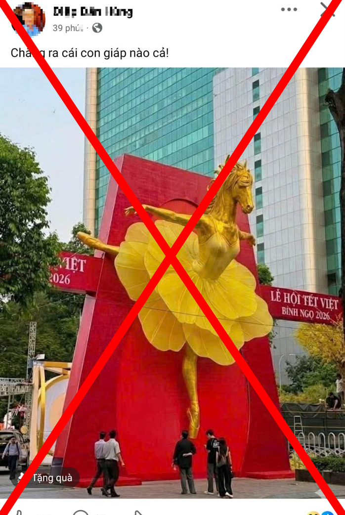 Linh vật ngựa ở TPHCM bị “mặc váy” bằng AI, chủ tài khoản Facebook lãnh phạt - 1