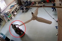 Clip: Chở quất về tới nhà chơi Tết, người phụ nữ gặp tai nạn “dở khóc dở cười”